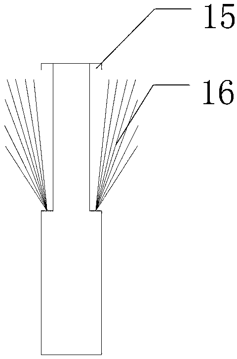 Green dustfall environmental protection construction structure of highway and construction method thereof