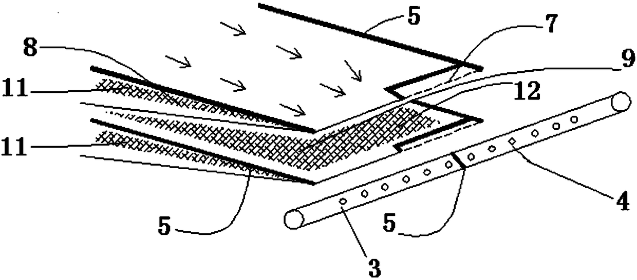 Reverse osmosis membrane structure, filter element and water purifier