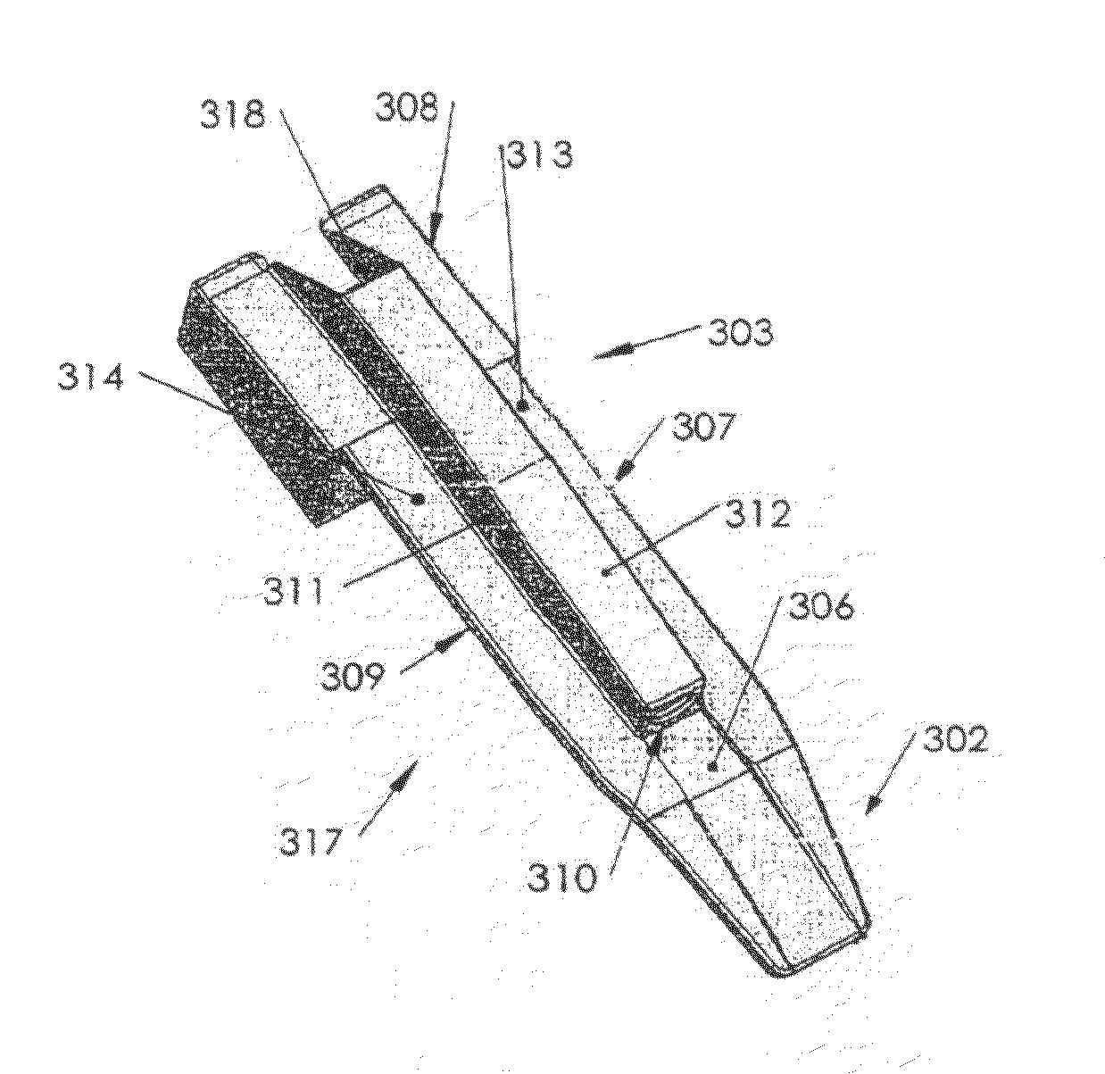 Intubation laryngoscope with two-sided blade