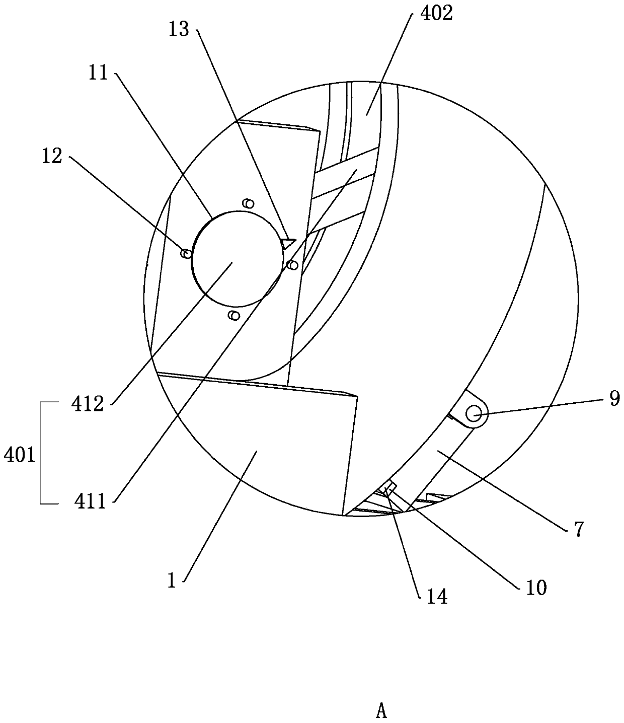 A logistics sorting device