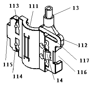 A buckle-type self-waterproof grounding fixture