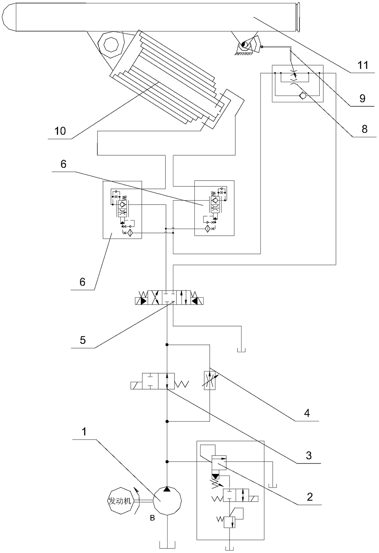 Rapid erection method and device for large-tonnage solid rocket