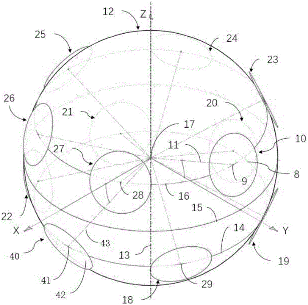 360-DEG total-reflection prism and arrangement method thereof