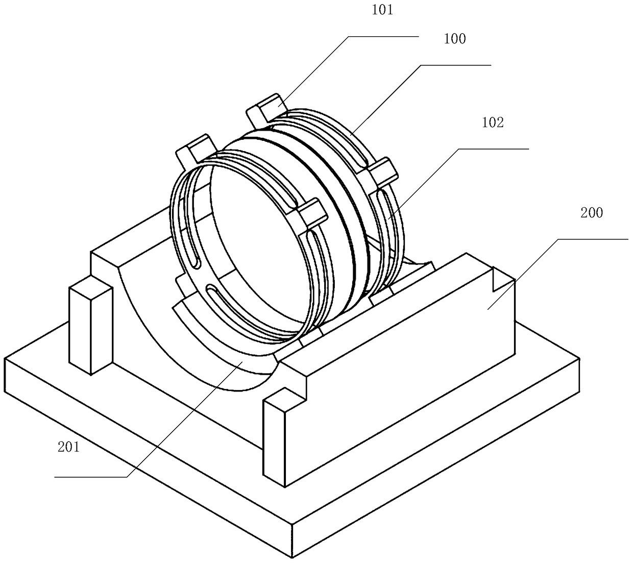 An etching device and a single-side etching method of a wafer