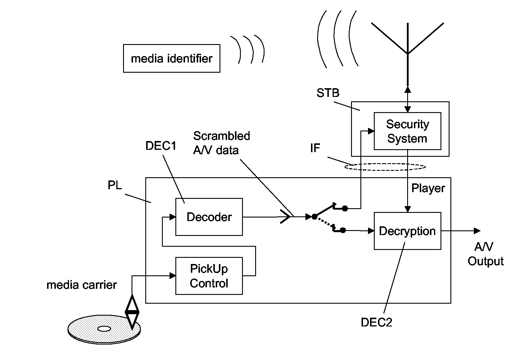 Method and Apparatus for Accessing Proteceted Data