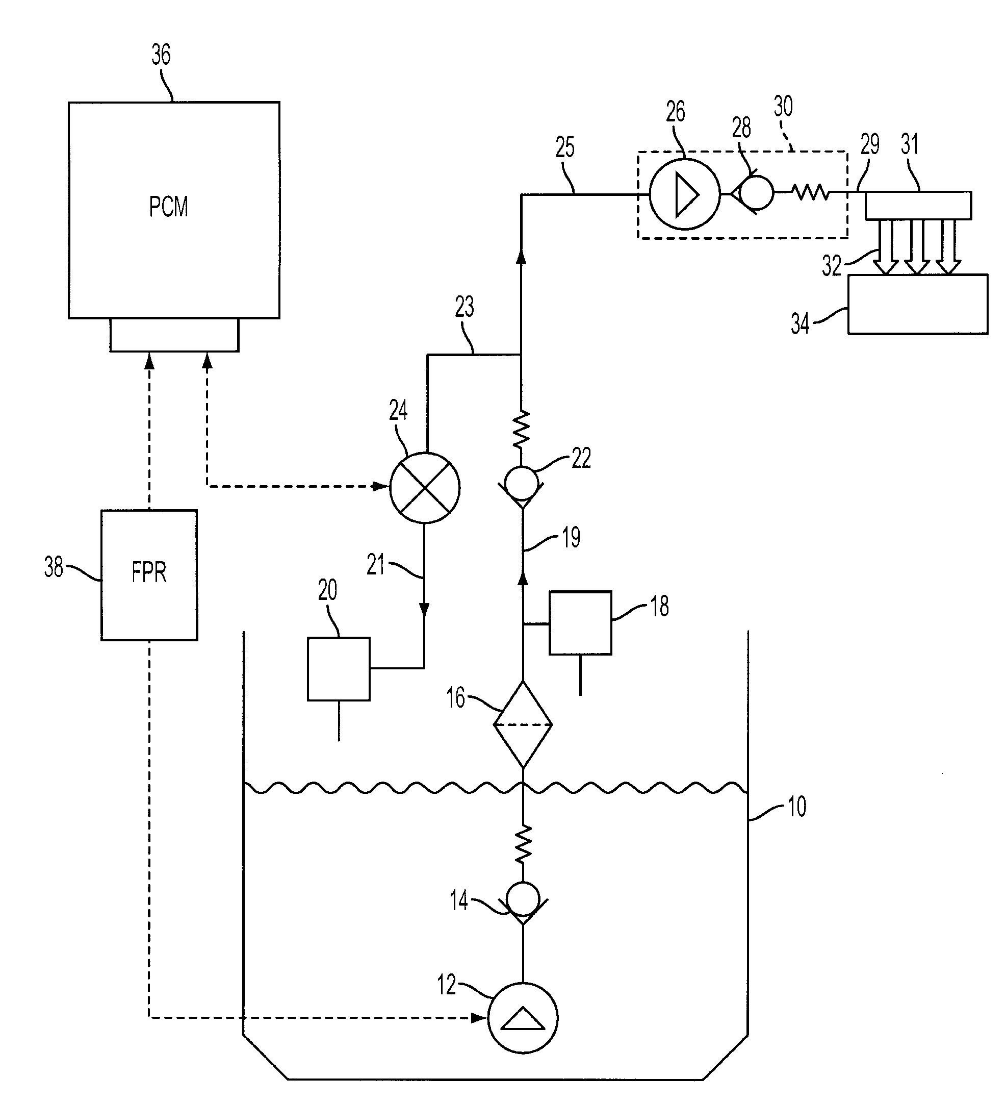 Direct injection fuel system utilizing water hammer effect