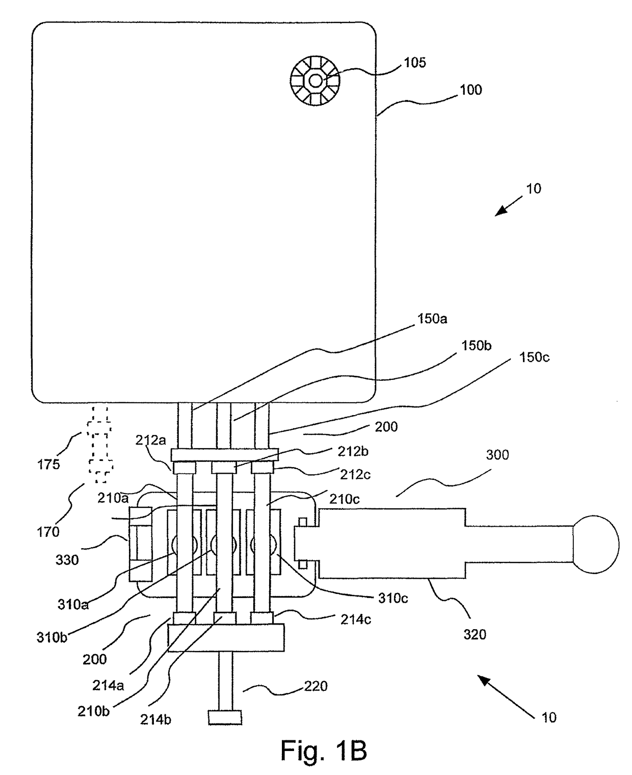 Injection system having readable information stores and method for controlling the operation thereof