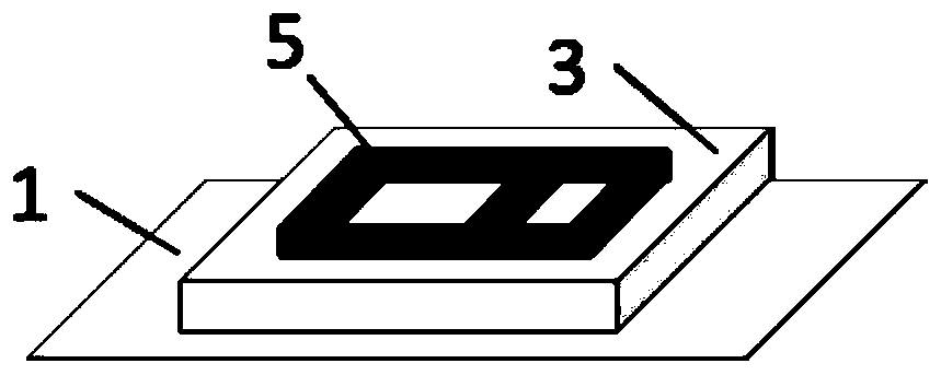 Near field direct writing focusing and micro pattern separation method based on PEO electrospinning film substrate