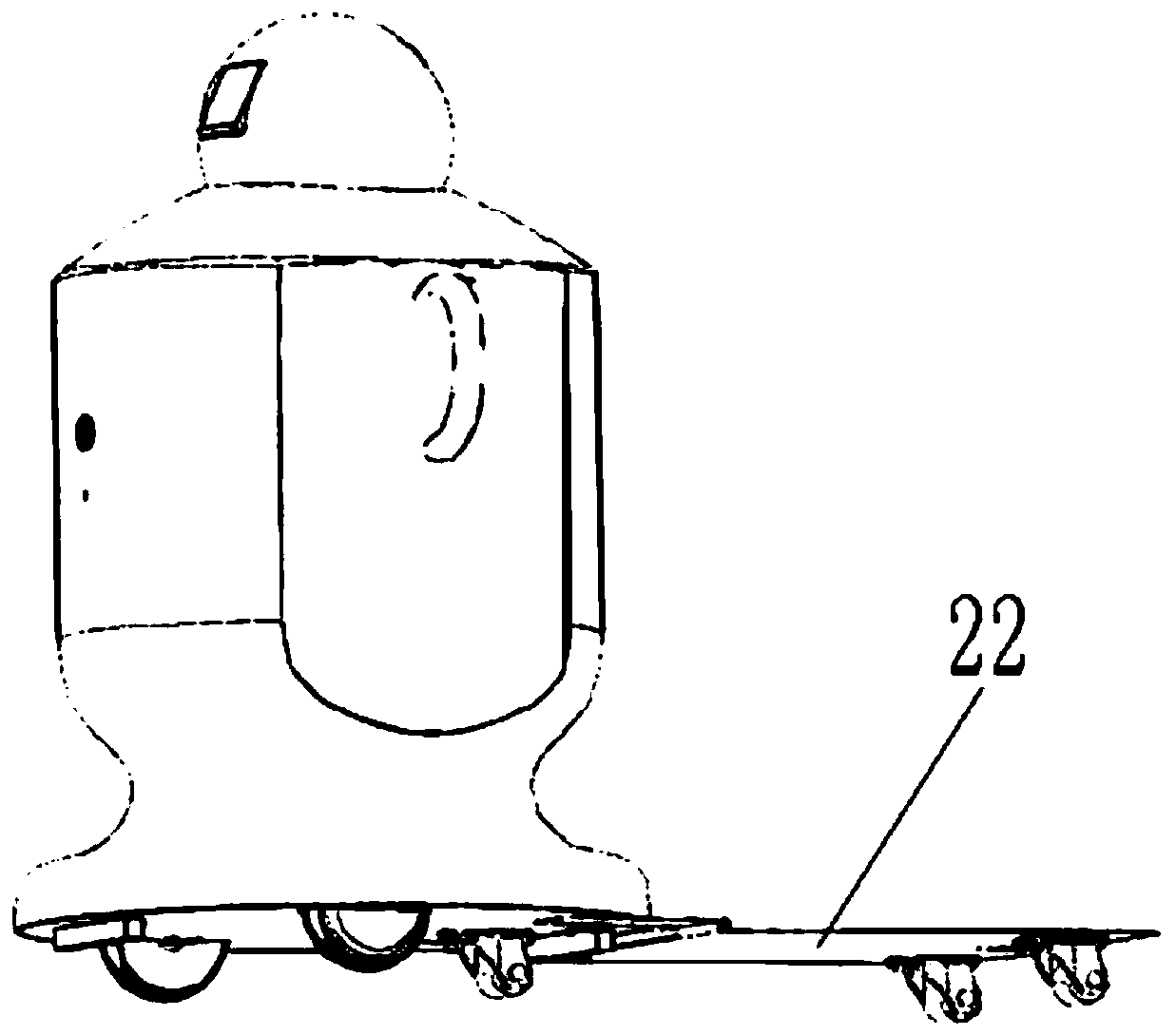 Indoor explanation robot for museum and working method thereof