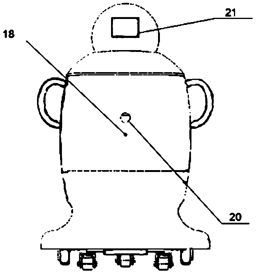 Indoor explanation robot for museum and working method thereof