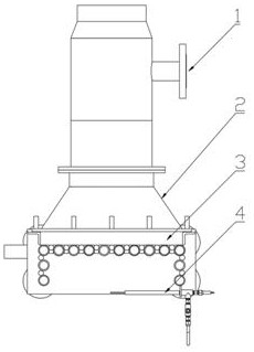 A post-premixed wall type laminar water-cooled ultra-low nitrogen combustion device and its control method