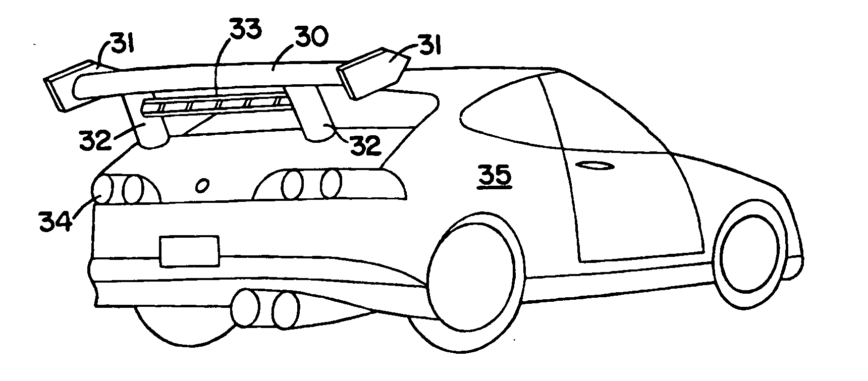 Vehicle low cost braking aerostabilizer