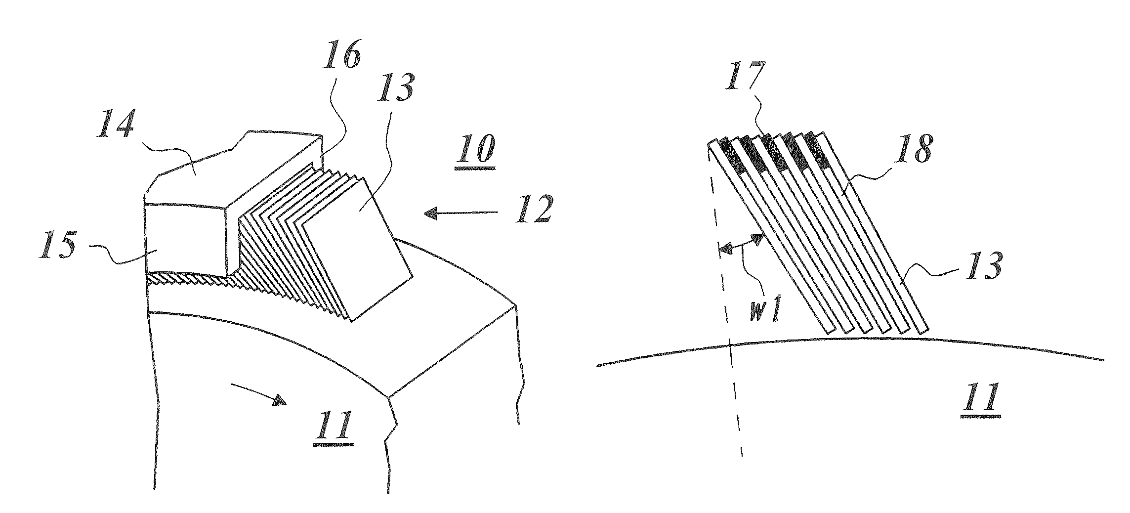 Method of processing seals like leaf seals