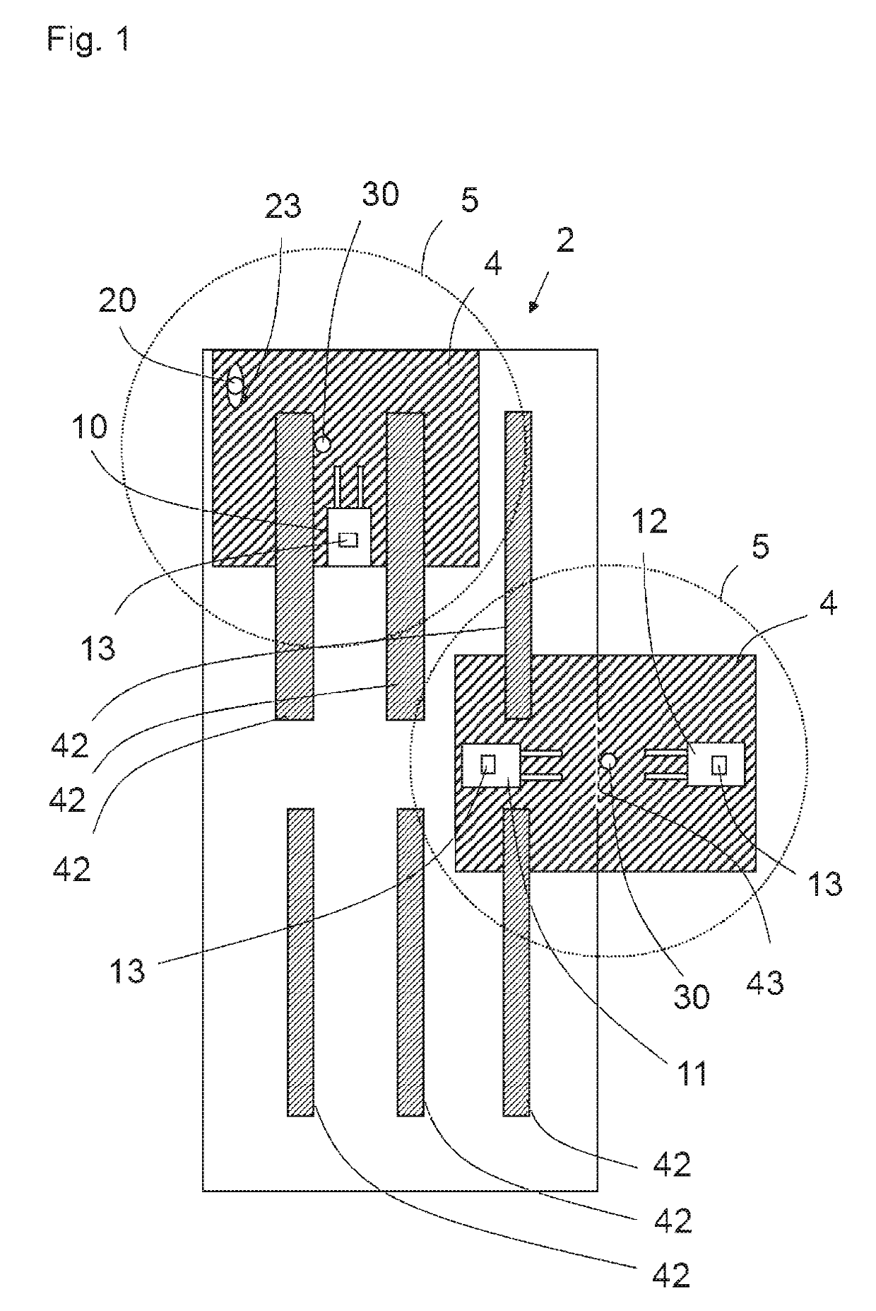 Method and system for collision avoidance in one hazardous area of a goods logistics facility