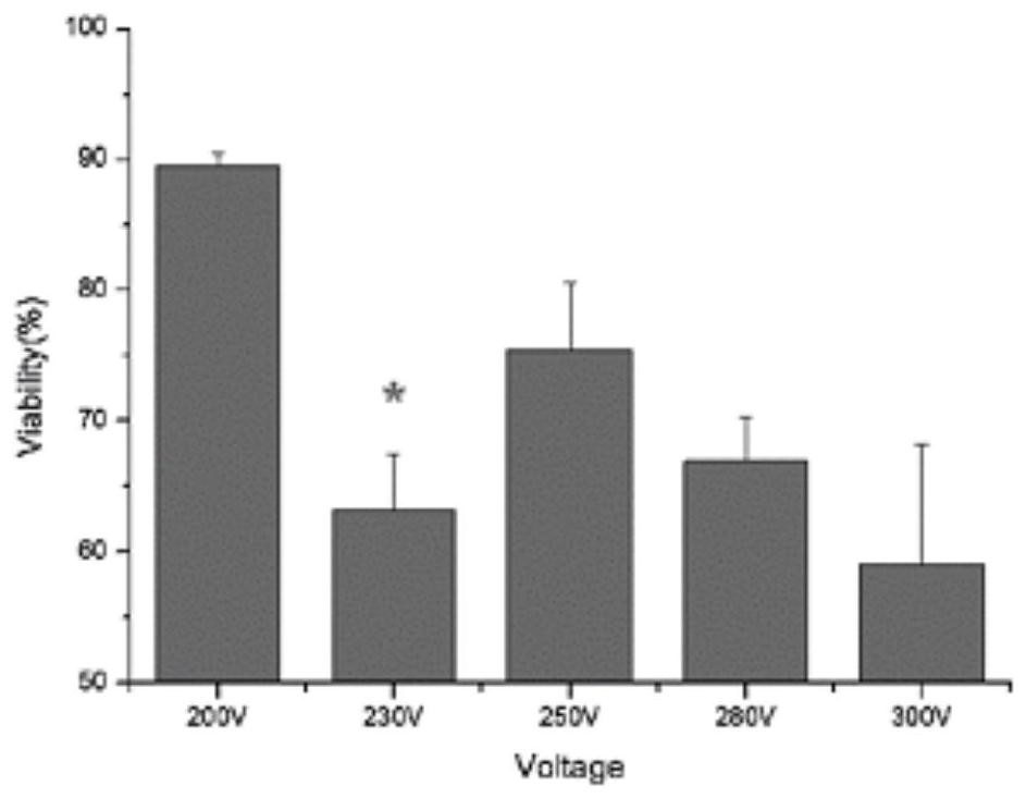 Efficient electrotransfection method for HEK293F suspension cells