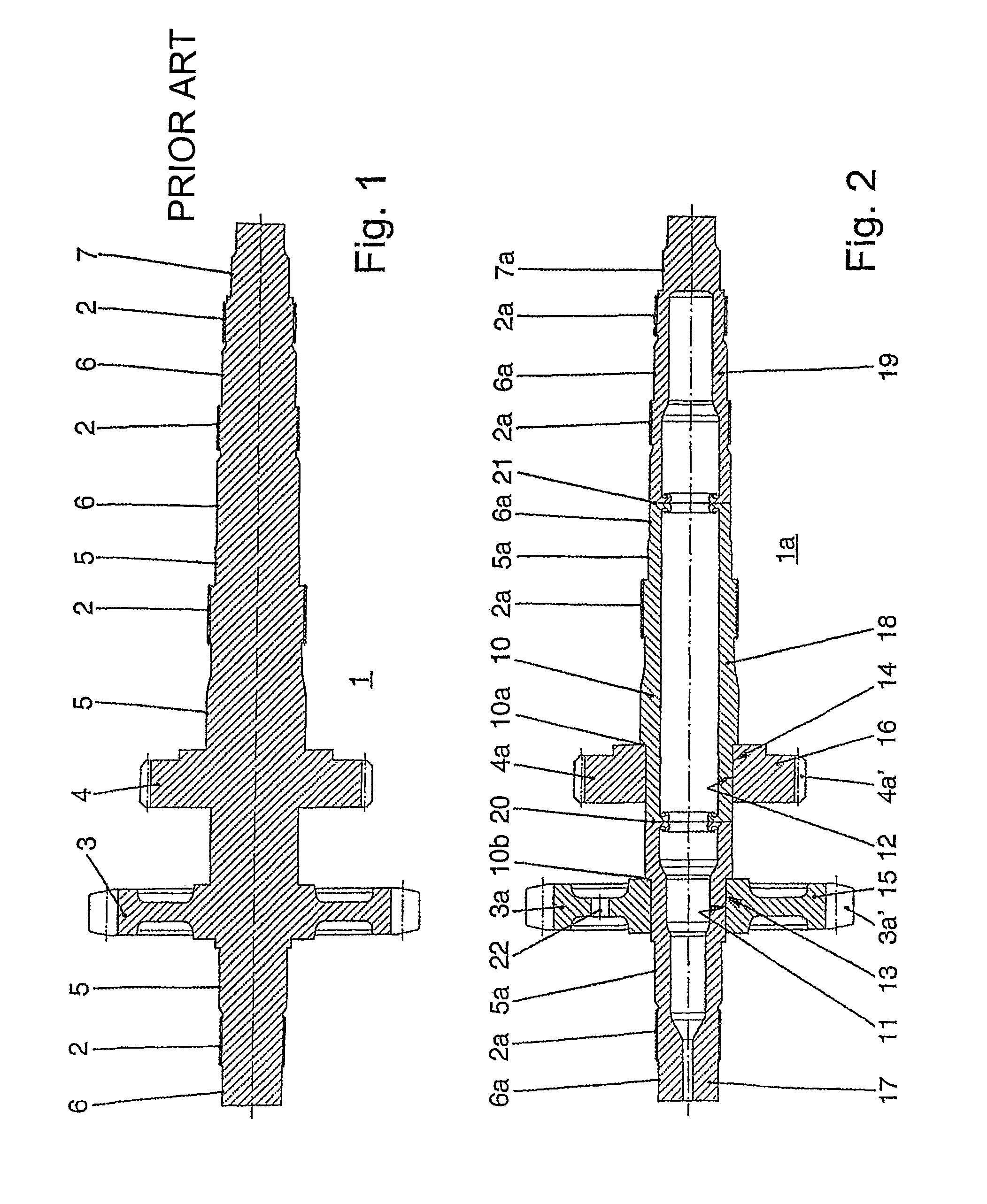 Method of producing shafts