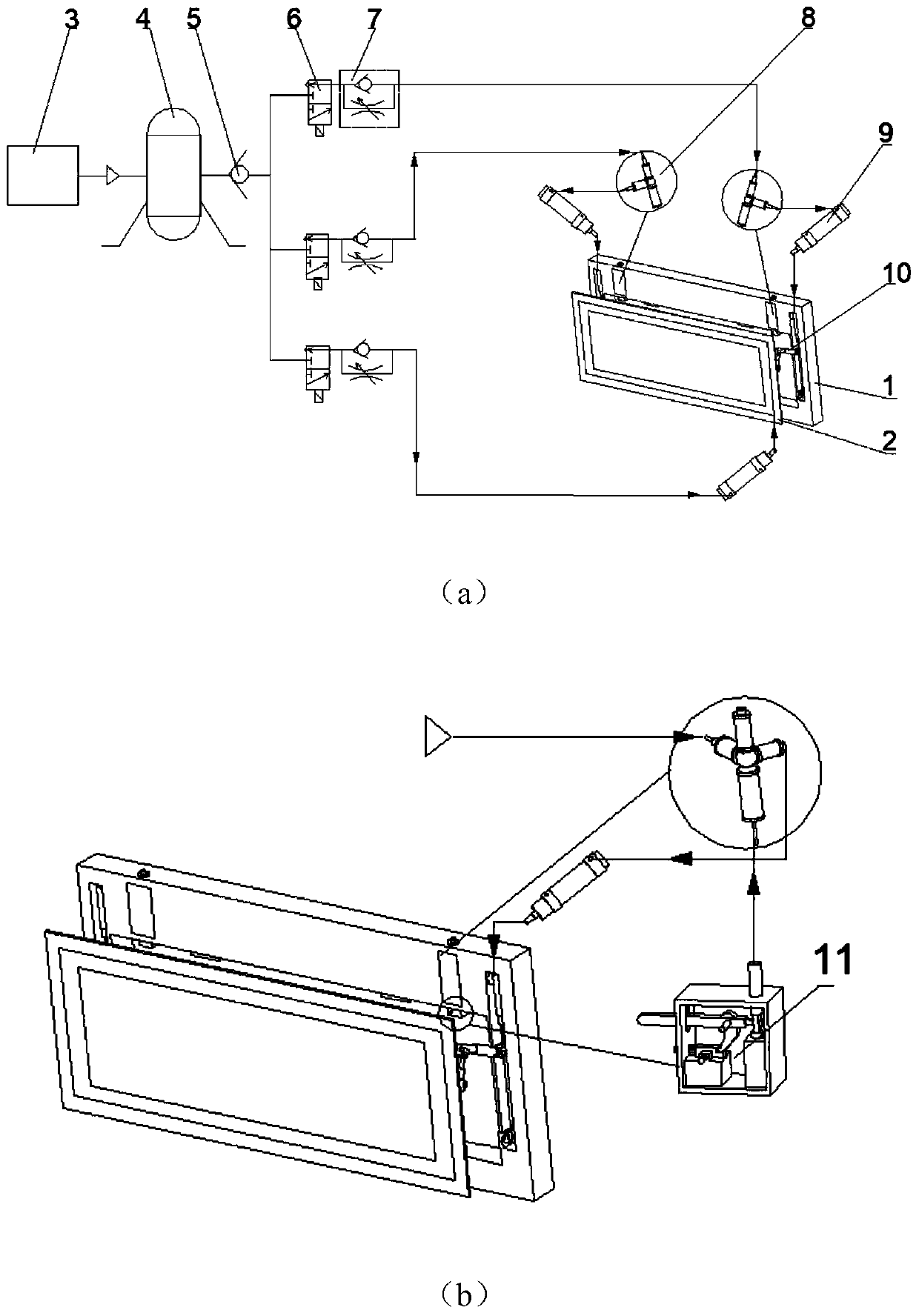 Downward-turning type passenger car safety escape window