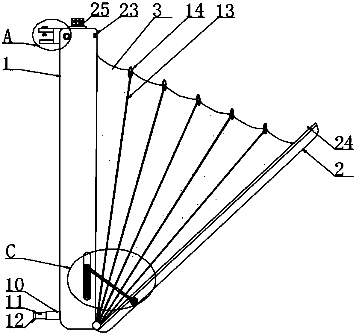 Test paper storage device