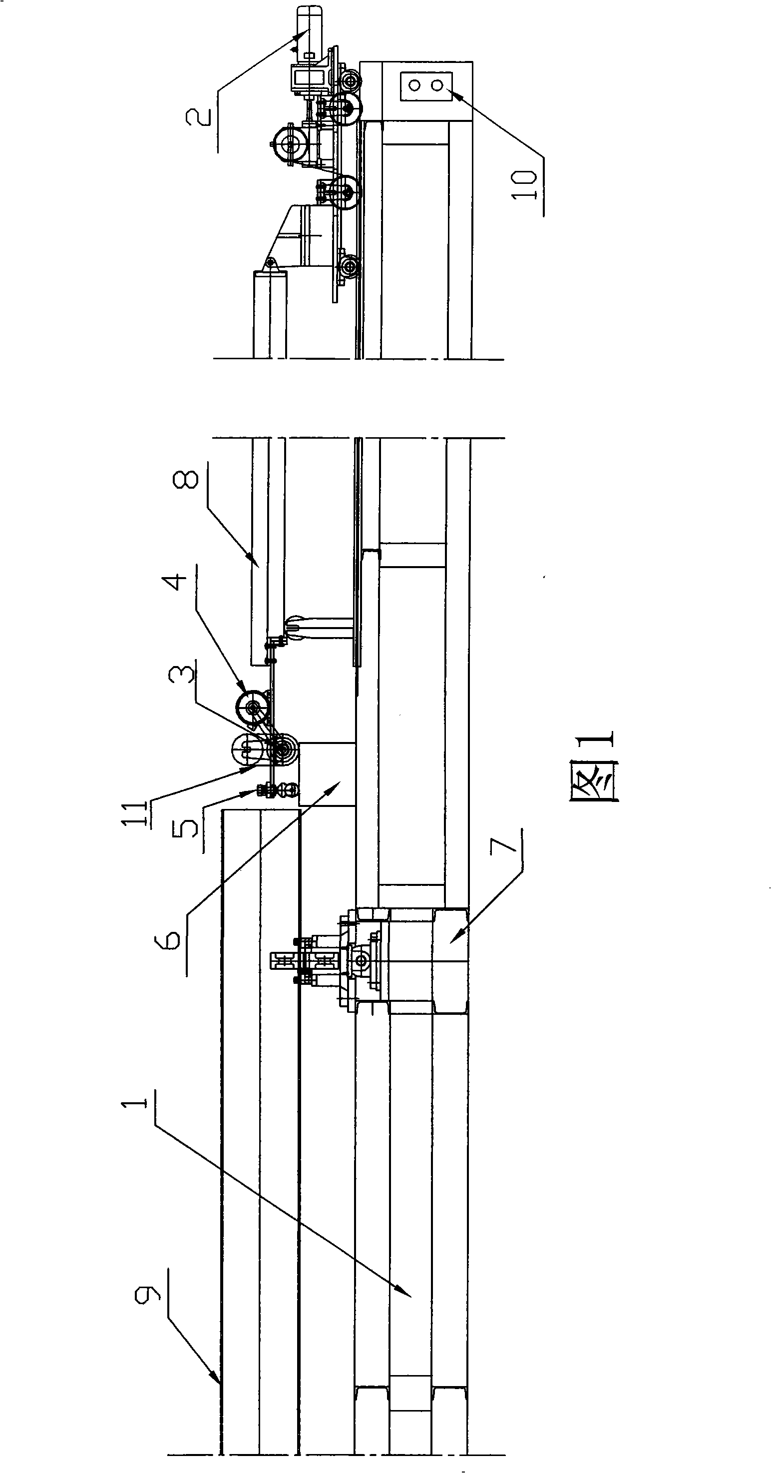 High-frequency off-lining inner burr removing apparatus for straight-line joint electric resistance welding steel tube