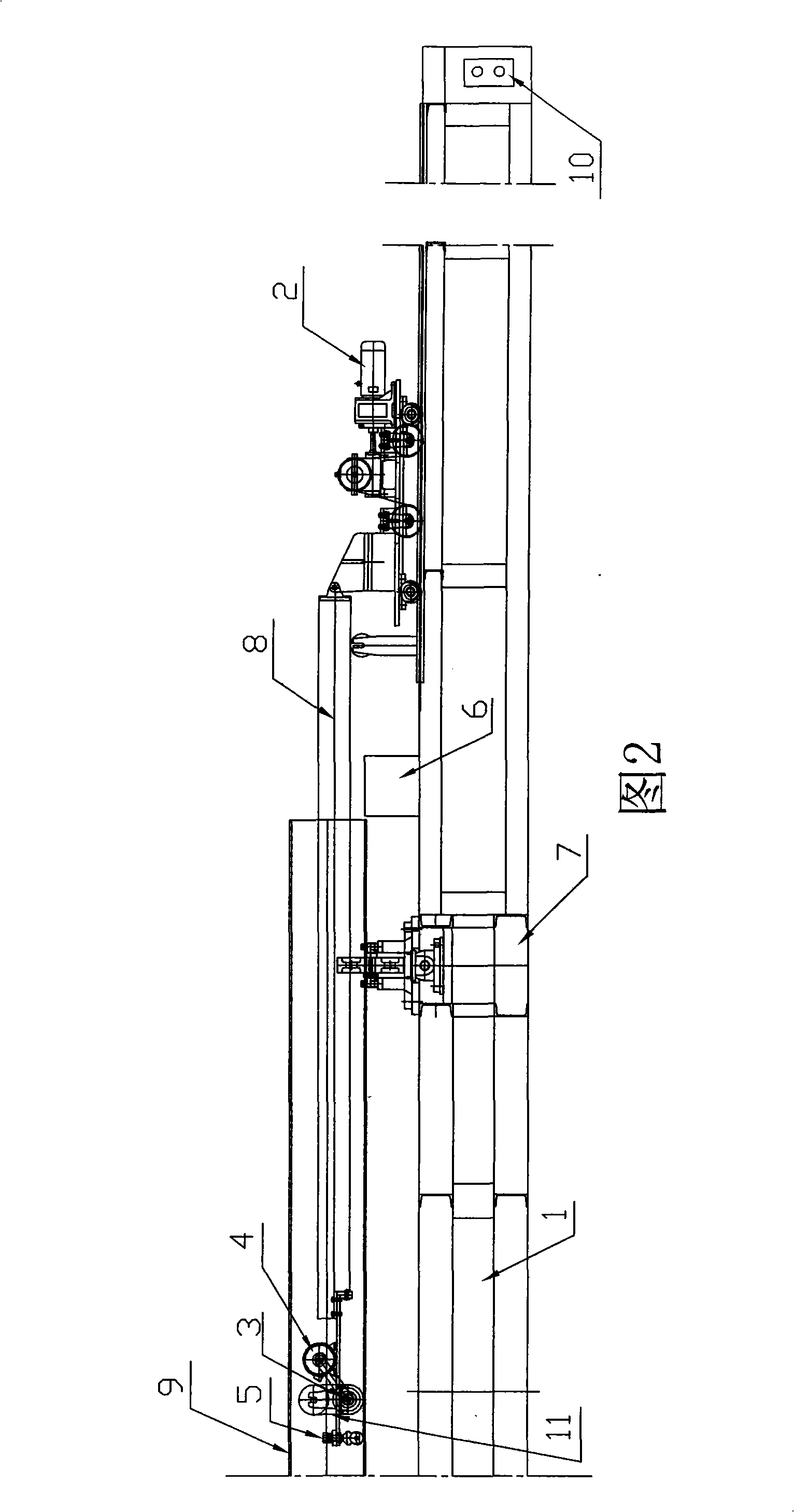 High-frequency off-lining inner burr removing apparatus for straight-line joint electric resistance welding steel tube