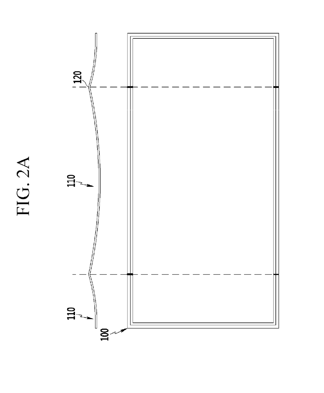 Structure for curved display device and method of manufacturing frame for curved display device using the same