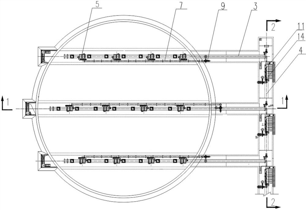 A device for reducing dust at the bottom of clinker silo and its application method