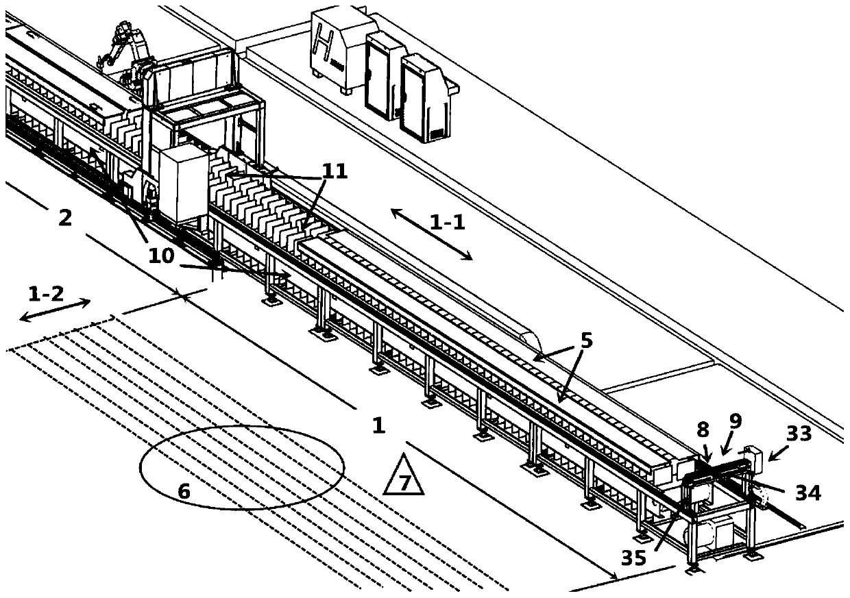 Automatic sectional material cutting production equipment and method