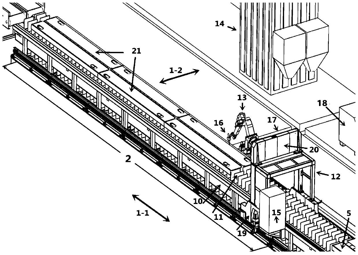 Automatic sectional material cutting production equipment and method