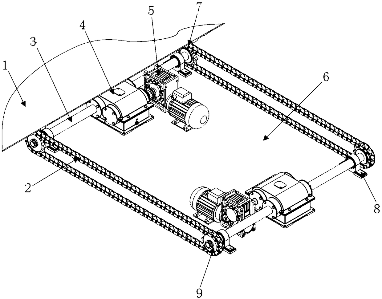 Horizontal moving type mechanical parking device