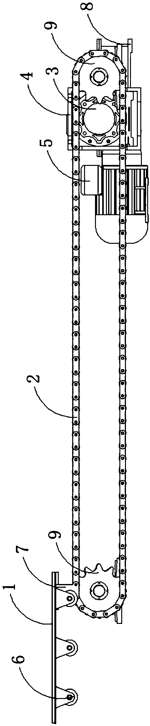 Horizontal moving type mechanical parking device