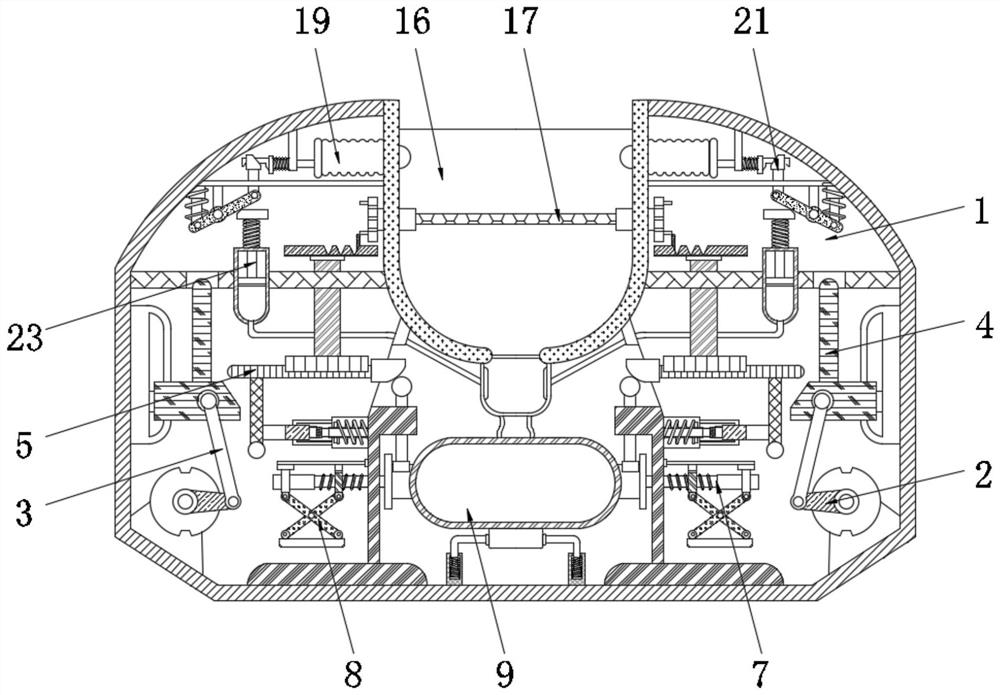 Environment-friendly solid-liquid separation treatment device for medical waste