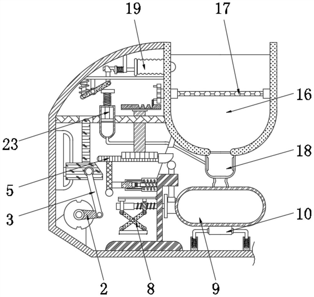 Environment-friendly solid-liquid separation treatment device for medical waste