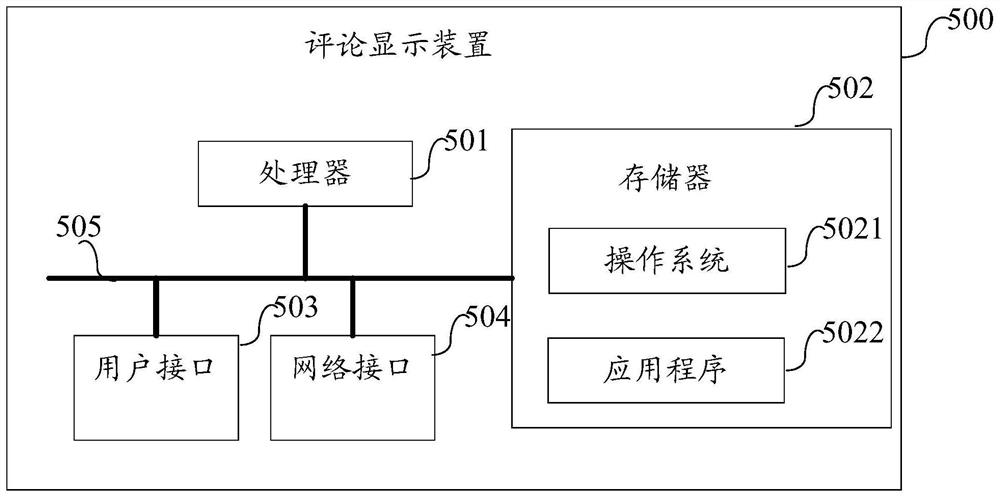 Method, device and computer-readable storage medium for displaying comments