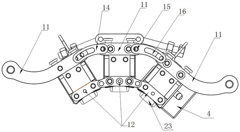 A magnetic flux leakage detection probe for variable-diameter steel pipes