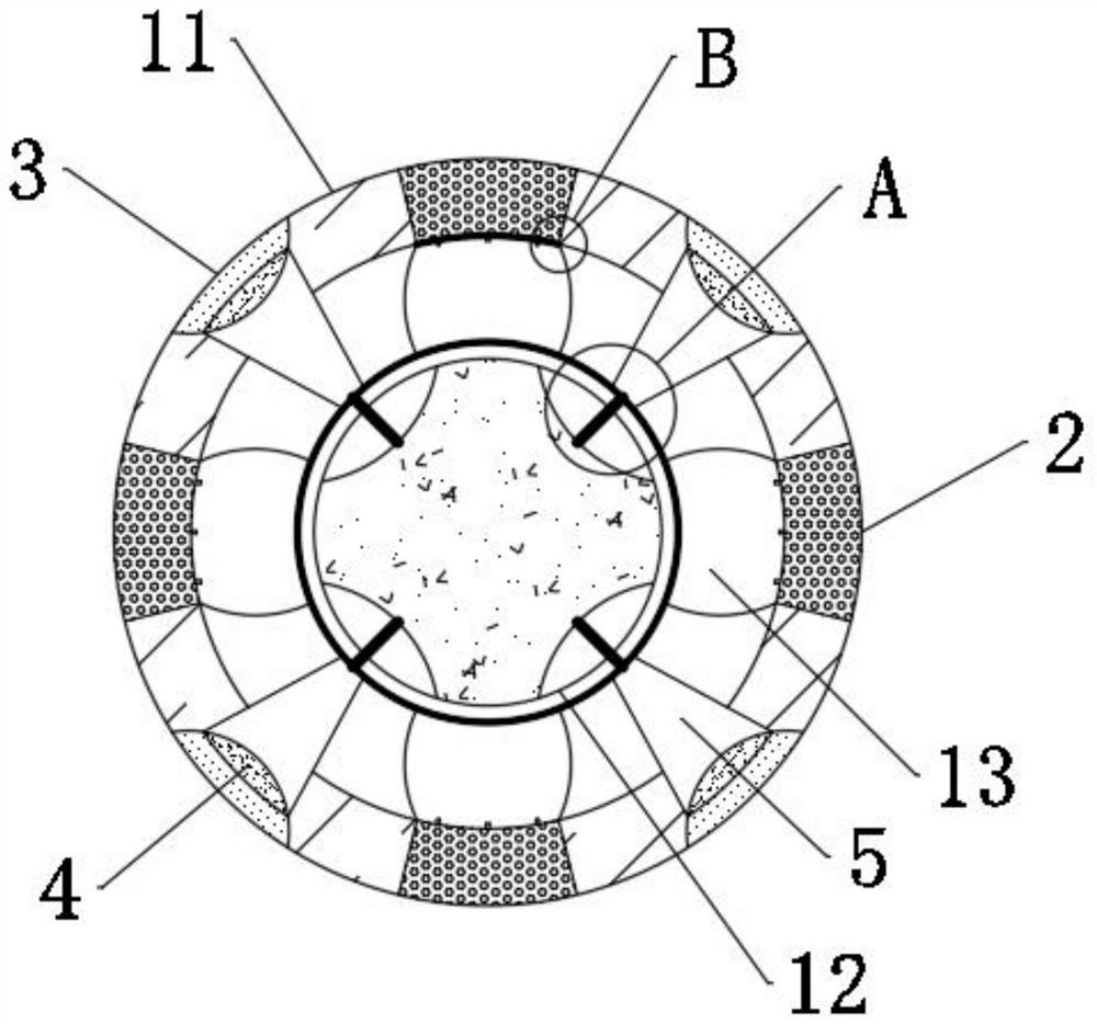 Air impact type treatment method for desertified soil