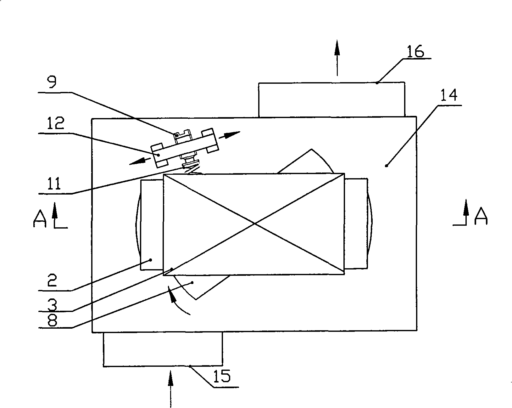 Vertical rotor type gas electromagnetic valve