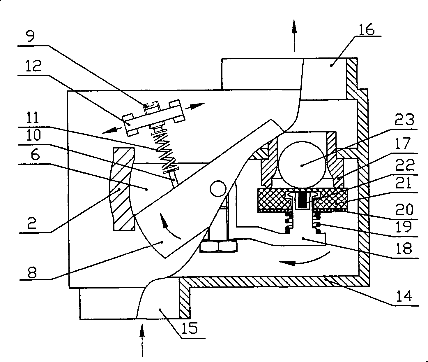 Vertical rotor type gas electromagnetic valve