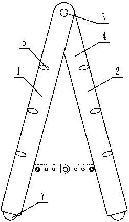 Village power supply auxiliary climbing-high device