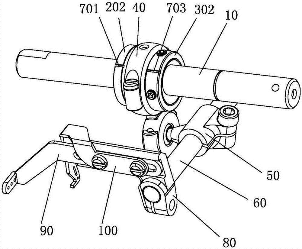 Take-up stroke adjustable structure and sewing machine