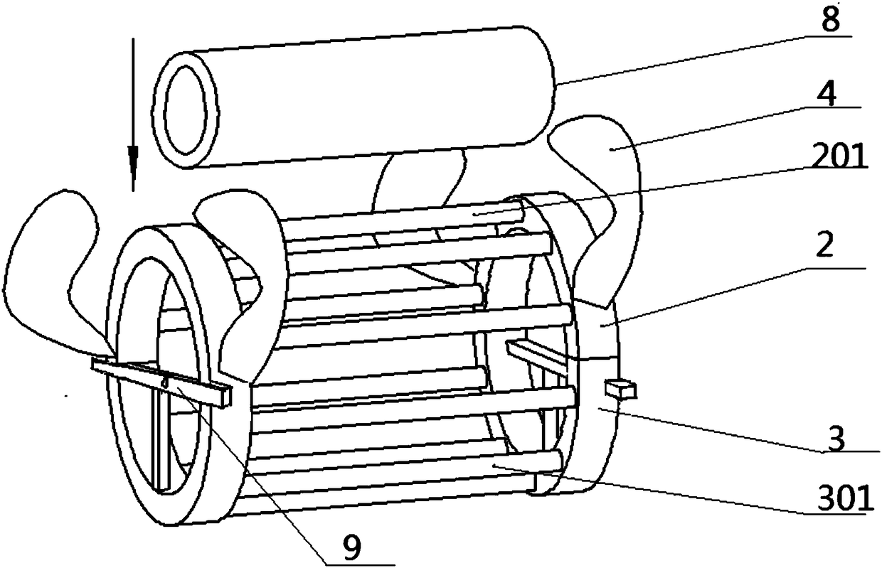 Grinding method for pipe end portions in batches