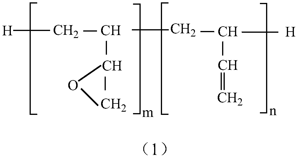 A modified polybutadiene prepolymer and its preparation method and application