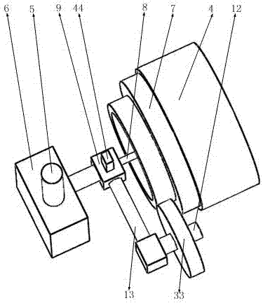 Walking platform provided with gear variable drive wheels