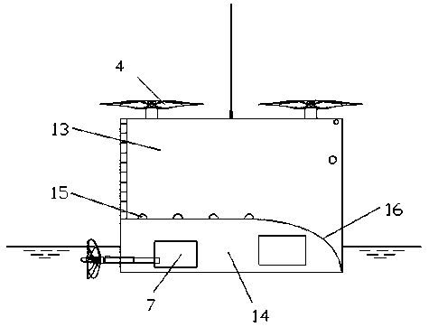 Unmanned ship for water surface rescuing and rescuing method