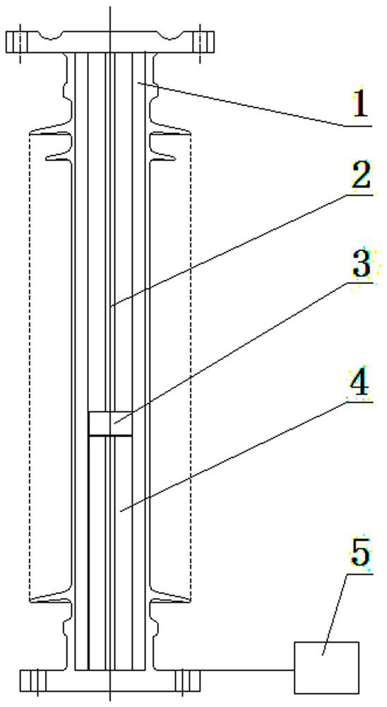 Isolation pillar type lightning arrester for electrified railway