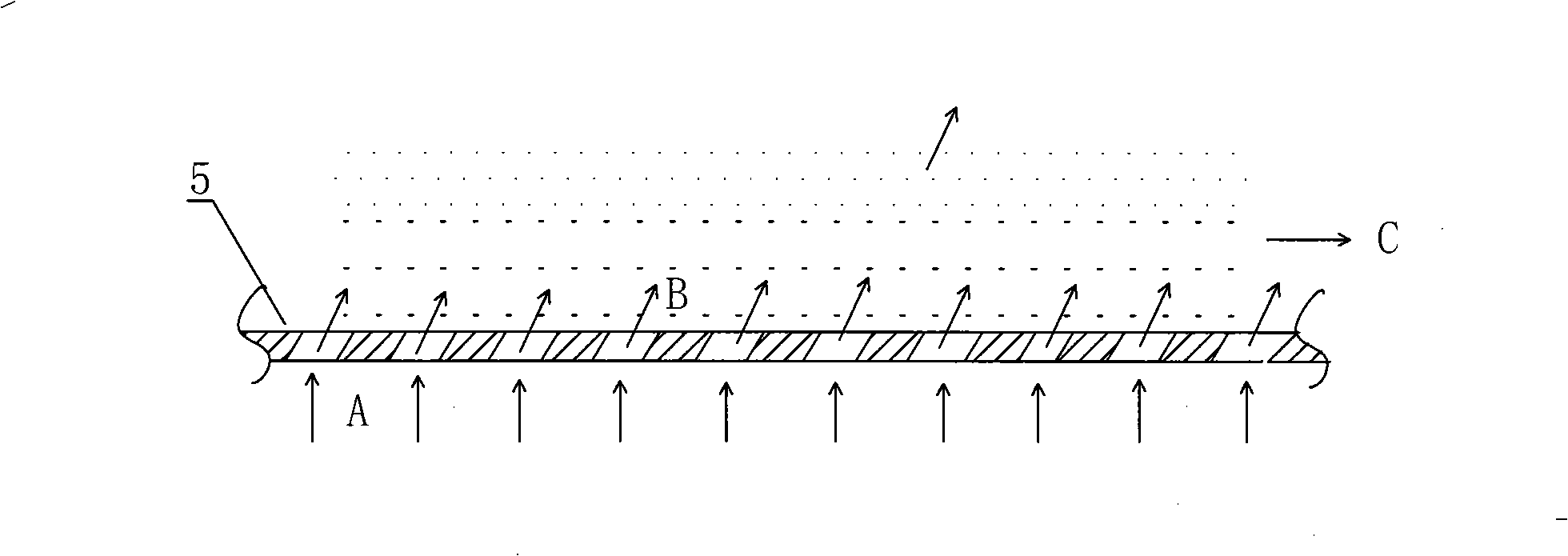 Hydrocarbon black powder removing method and device