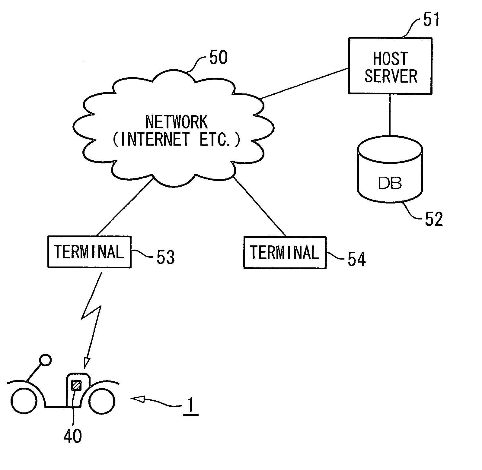 IC tag equipped vehicle and management system thereof