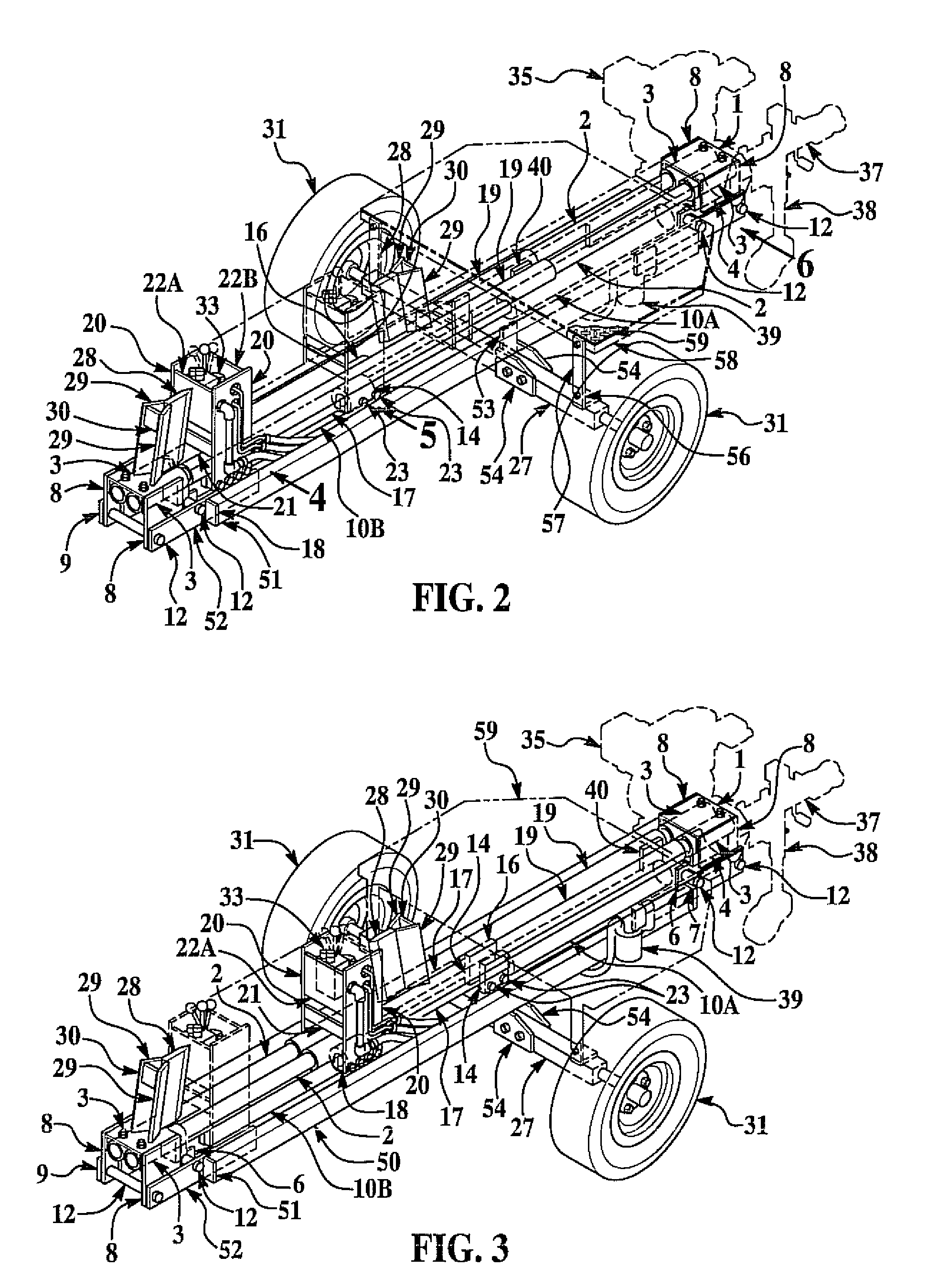 Bi-directional equal force log splitter