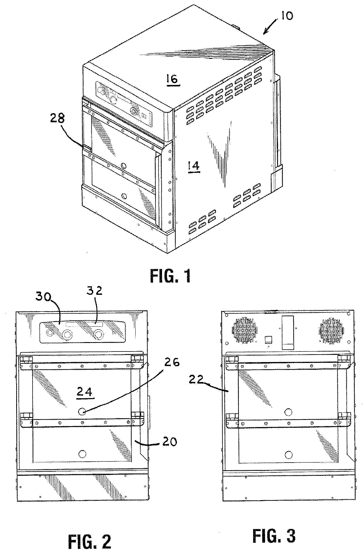 Magnetic positioning hinge for horizontal door assembly