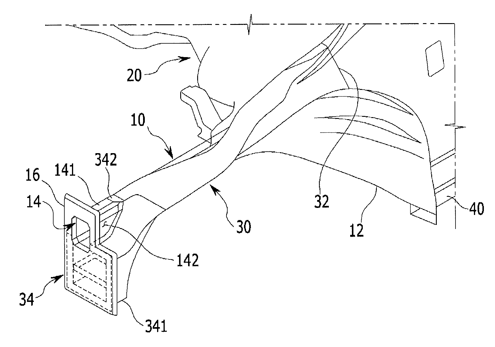 Front vehicle body reinforcing structure