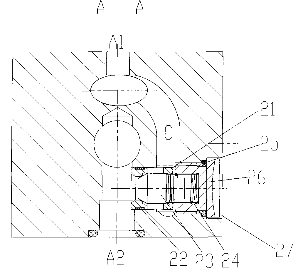 Stacked compression release valve